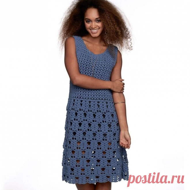 48 эффектных моделей летнего платья для вязания спицами и крючком | Вяжем с Бабуковой | Дзен