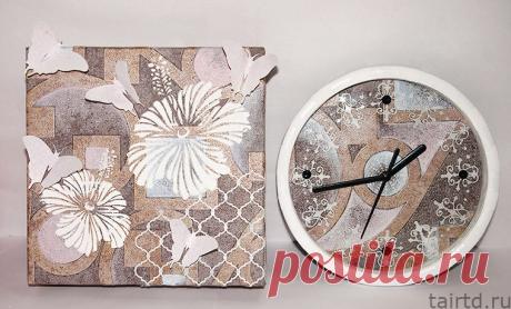 Декор настенных часов и панно «От простого к простому»