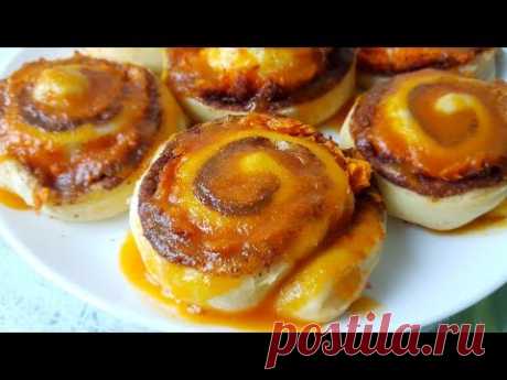 Синабоны с тыквой, цыганка готовит. Булочки с корицей и тыквой. Giypsy cuisine.