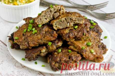 Рецепт: Оладьи из рубленой печени на RussianFood.com