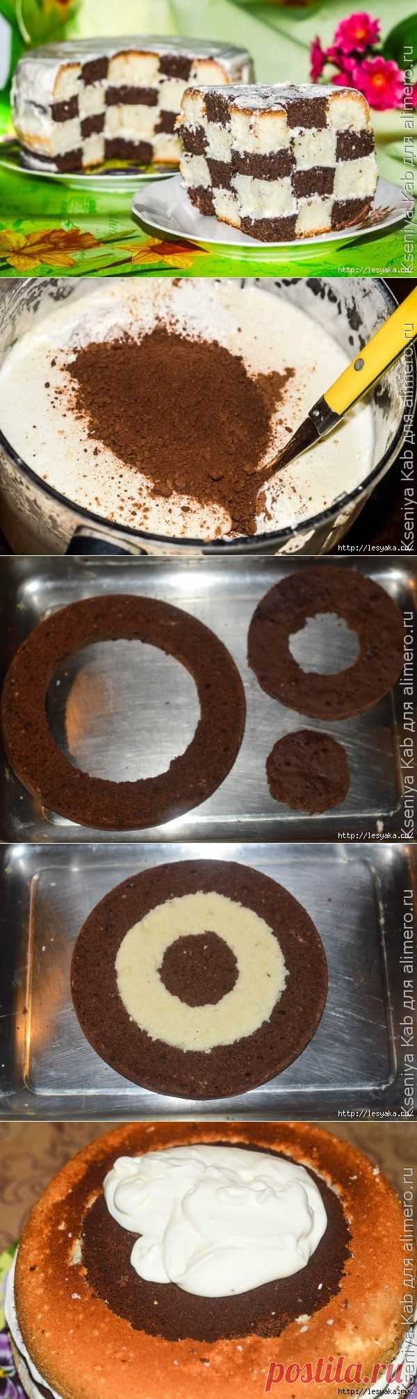 Шахматный торт в мультиварке