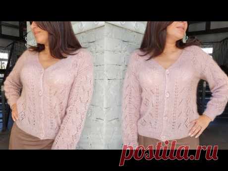Французская кофточка - подробный МК - A tutorial on how to knit a cardigan