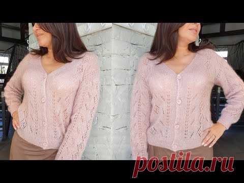 Французская кофточка - подробный МК - A tutorial on how to knit a cardigan