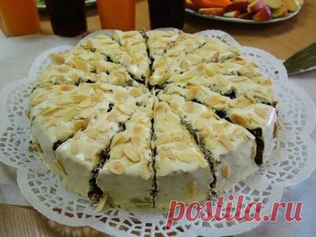 Маковый торт с кремом из вареного сгущенного молока » &quot;Поварёнок&quot; - Кулинарные рецепты с фотографиями от Povarenok.name