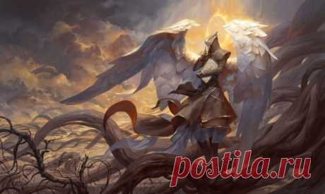 Разиэль - ангел тайны. Автор иллюстрации: Питер Морбахер (Peter Mohrbacher).