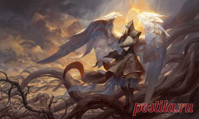 Разиэль - ангел тайны. Автор иллюстрации: Питер Морбахер (Peter Mohrbacher).