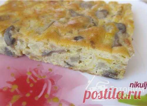 Нежный пирог с капустой и грибами - пошаговый рецепт с фото на Готовим дома