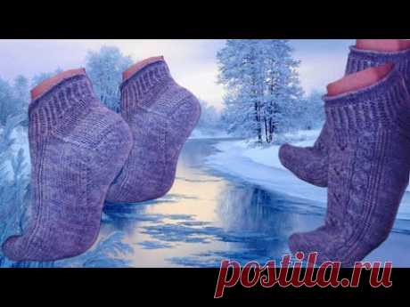 Носки спицами от мыска. Спицами. #(2024)