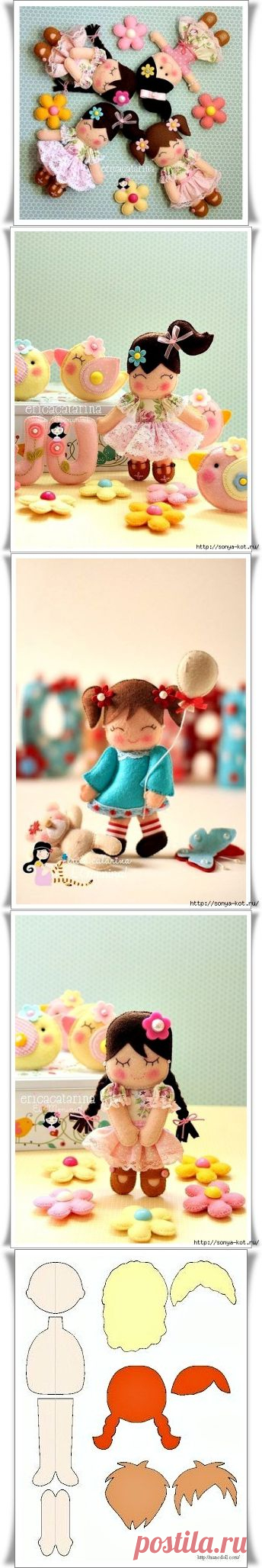 Куколки из фетра