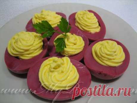 Яйца с яично-сырной начинкой | Ваши любимые рецепты