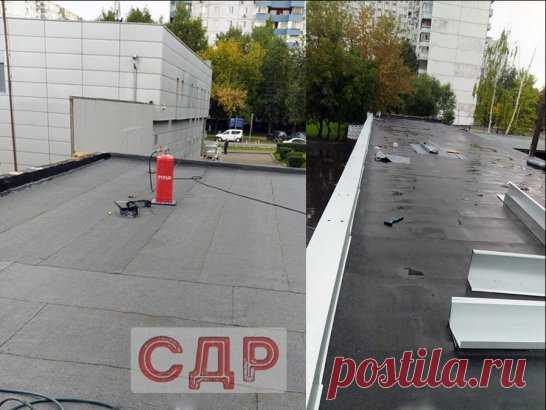 Ремонт кровли на крыше - Настилка рубероида - Снос стен | Москва