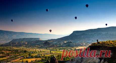 Каппадокия c высоты полета воздушного шара