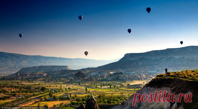 Каппадокия c высоты полета воздушного шара
