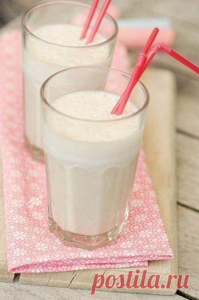 Медово-банановый молочный коктейль / Райская пища