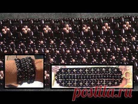 Beading4perfectionists : Superduo bracelet and Seedbeads beading tutorial - YouTube