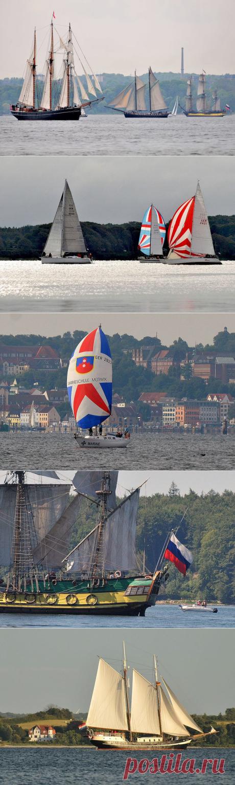 Парусники. Морской праздник во Фленсбурге.