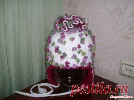 Шапочка с ушками из ALIZE FLOWER - Вяжем вместе он-лайн - Страна Мам
