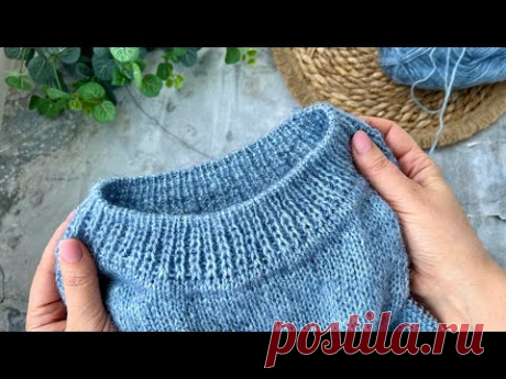 Идеальная резинка для горловины! У ВСЕХ эта резинка получается ровной! Самая лучшая резинка!