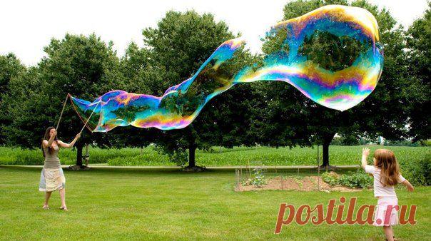 ПРОВЕРЕННЫЙ РЕЦЕПТ ДЛЯ ГИГАНТСКИХ МЫЛЬНЫХ ПУЗЫРЕЙ