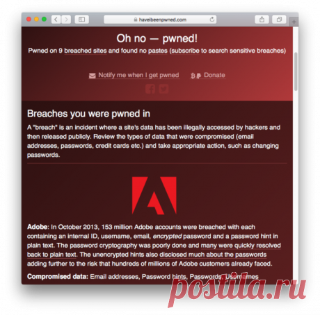Хакеры постоянно крадут пароли. Как узнать, нет ли среди украденных моего? / Surfingbird - мы делаем интернет лучше