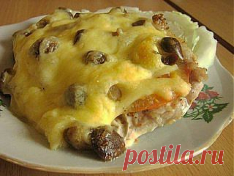 Мясо по-купечески (с грибами)
 
Источник Лучшие рецепты от Повара


Продукты:

- Свинина (карбонат) - 4 кусочка,
- грибы замороженные развесные - 150-200 гр,
- помидорка - 1 шт,
- сыр - 200-250 гр,
- майонез,
- соль,
- специи - по вкусу.