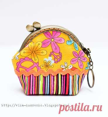мое рукоделие:): МК кошелек на фермуаре - делаем выкройку и шьем