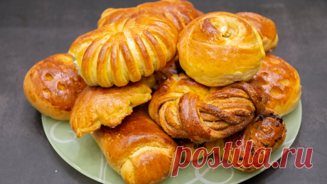 Лёгкие, воздушные и очень вкусные булочки. 10 способов формирования красивых булочек. | Евгения Полевская | Это просто | Яндекс Дзен