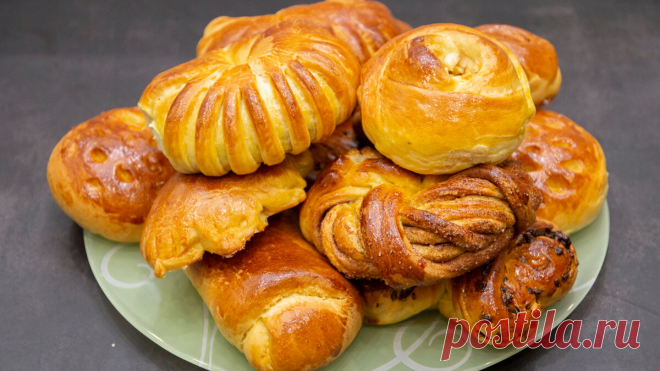 Лёгкие, воздушные и очень вкусные булочки. 10 способов формирования красивых булочек. | Евгения Полевская | Это просто | Яндекс Дзен