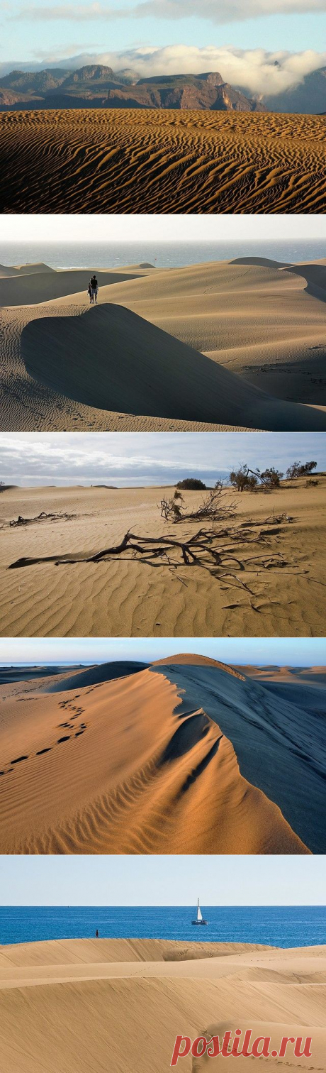 Дюны Маспаломаса - достопримечательности Канарских островов