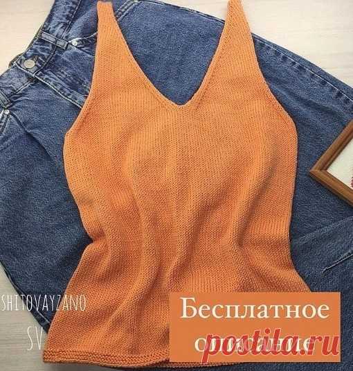 Майка спицами