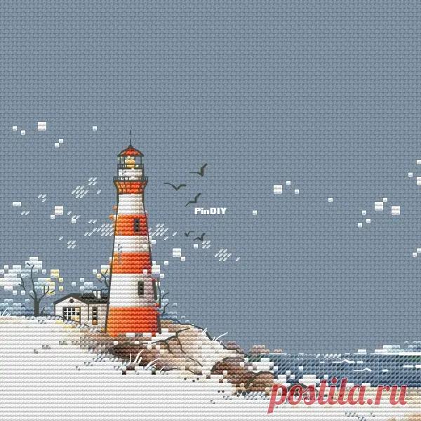 Sv_stitch - Winter Lighthouse by Svetlana Nemiritskaya / svetlaja_maj