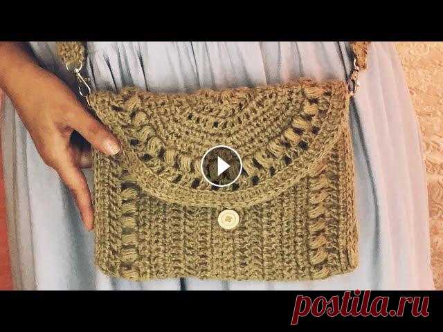 Клатч / маленькая сумочка крючком из джгута Добро пожаловать ко мне на канал) Можете посмотреть и другие интересные видео: Очень красивый ремешок для сумочки крючком Клач / маленькая сумочка из ...