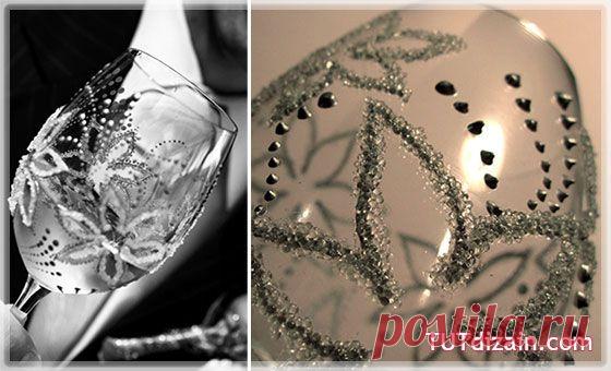 Идея оформления бокалов » Планета рукоделия