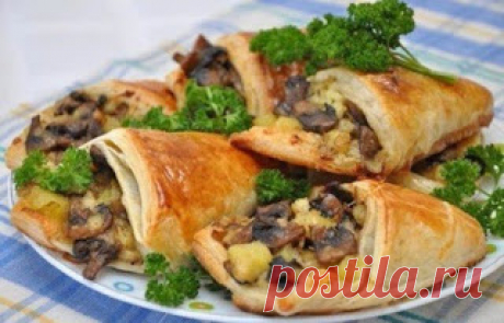 Самые вкусные рецепты: Грибные кулечки