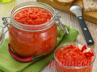 Аджика по-домашнему - рецепт приготовления от Простоквашино