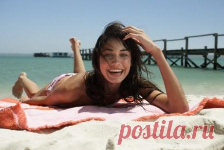 Как правильно загорать на солнце.