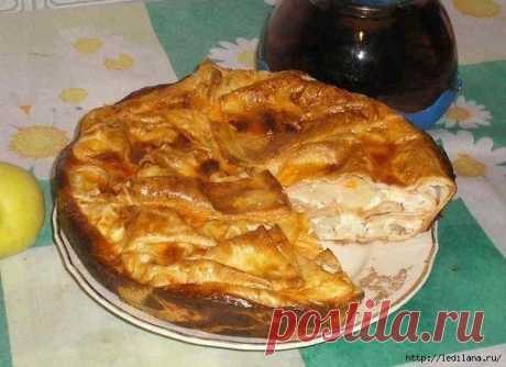 Вкусный пирог из лаваша быстрого приготовления.