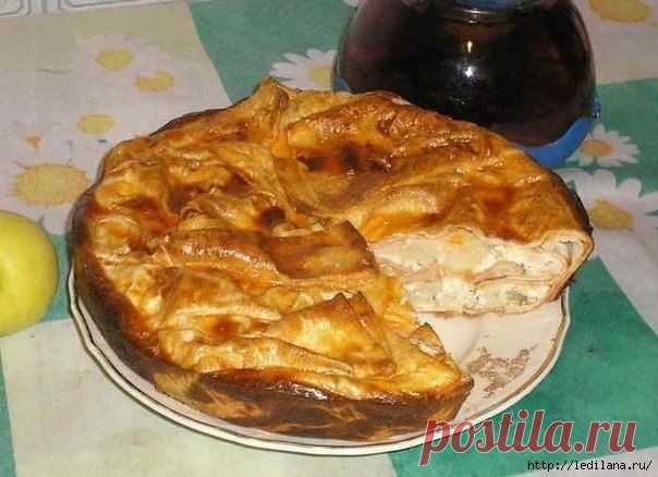 Вкусный пирог из лаваша быстрого приготовления.