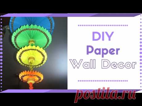 DIY wall hanging Craft Ideas using colour paper | Decorating Ideas For Living Room | Maya Kalista!