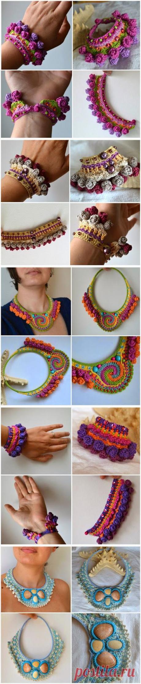 Irish crochet &amp;: Украшения от Marmotescu