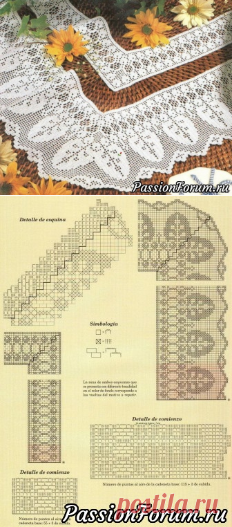 Два уголка крючком. Филейное вязание