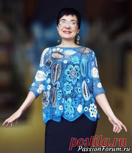 Вязаная туника ирландским кружевом - запись пользователя TatianaLitvinova (Татьяна) в сообществе Вязание крючком в категории Ирландское кружево.Идеи.