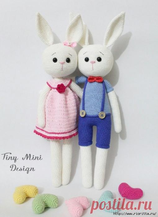 Вязаные зайки от Tiny Mini Disign