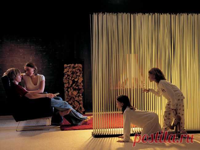 Много идей разделения пространства комнаты на зоны.