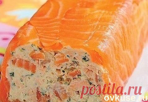 Рулет из творожного сыра и копченого лосося - Простые рецепты Овкусе.ру