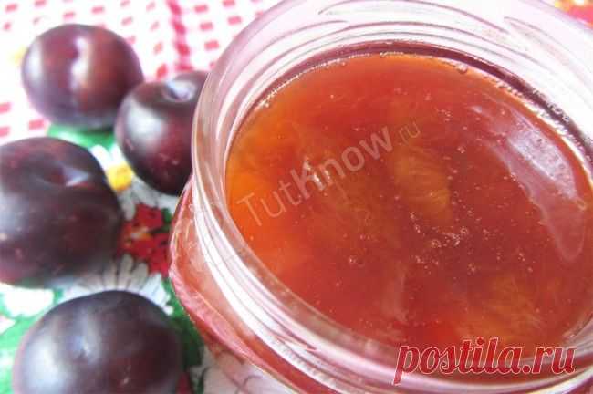 Варенье из слив без косточек и кожицы с апельсином