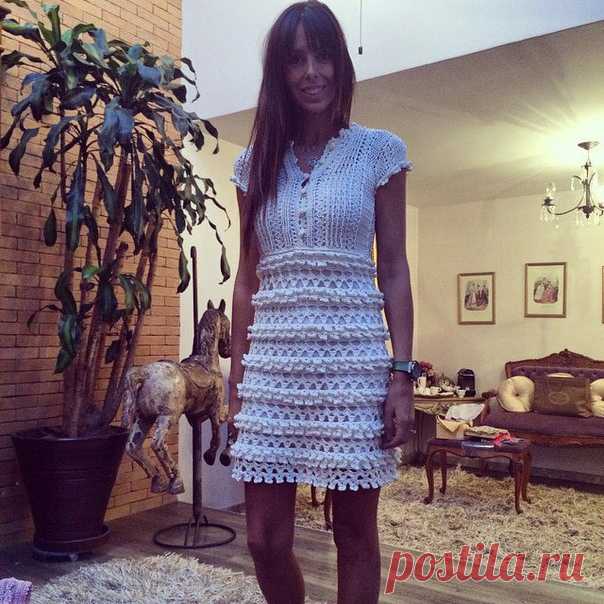 #vanessamontoro@crochetclub #платье@crochetclub #схемыкрючком@crochetclub