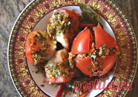 Армянский рецепт бурых помидоров, фаршированных зеленью, перцем и чесноком, от которых невозможно отказаться - Будет вкусно - Медиаплатформа МирТесен