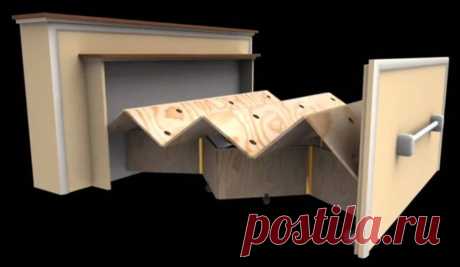 Live in a tiny house? Build a DIY built-in roll-out bed | TreeHugger