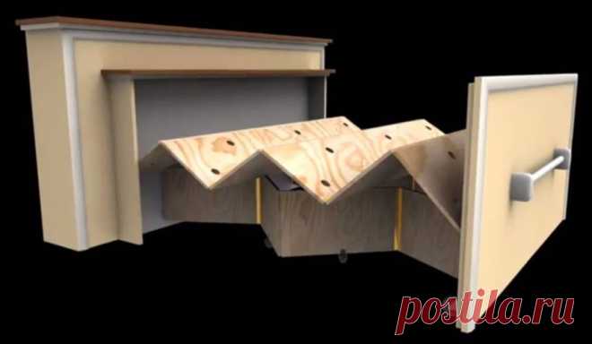 Live in a tiny house? Build a DIY built-in roll-out bed | TreeHugger